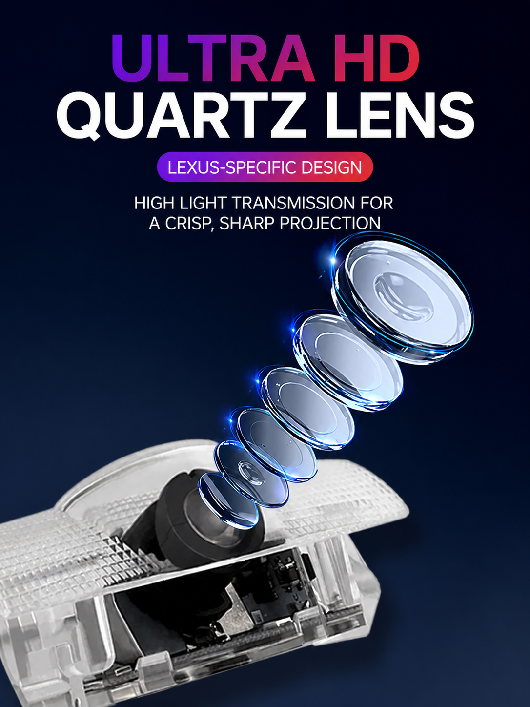 Lexus Vehicle-Specific LED Door Puddle Lights Tmall detail image 1